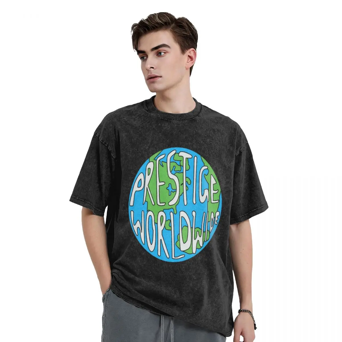 

Prestige Worldwide T-Shirt kawaii clothes cute tops plus size tops t shirt men 100℅ cotton