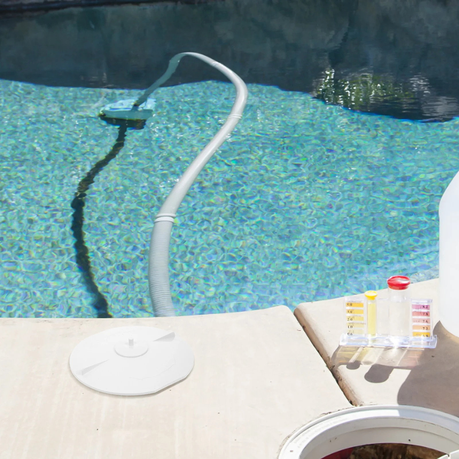 

1pc Replacement Round Abs Lid For Inground Swimming Pool Filter Accessory Skimmer Ground Pool Skimmer Cover Lid Cover