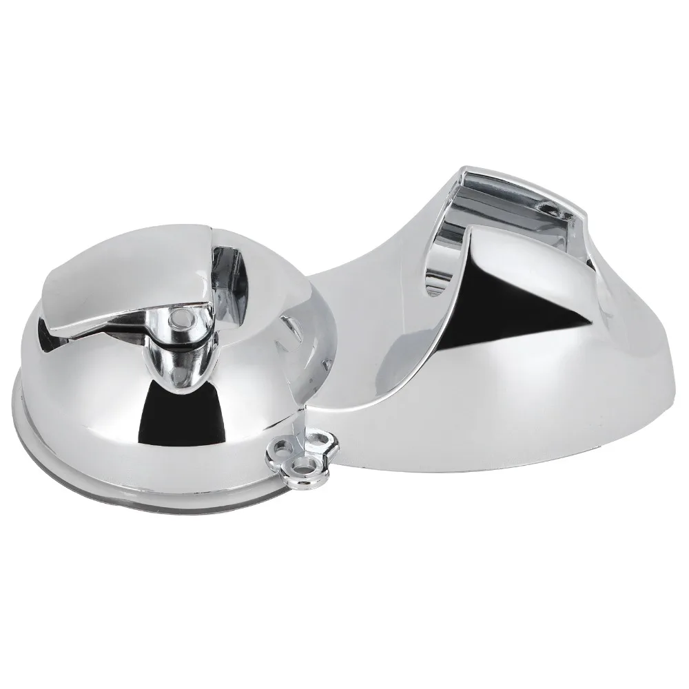 Plastic Material Shower Head Holder Suction Cup Mount Adjustable Angle Shower Head Bracket Removable Structure 5.3x2.8 Inch Size