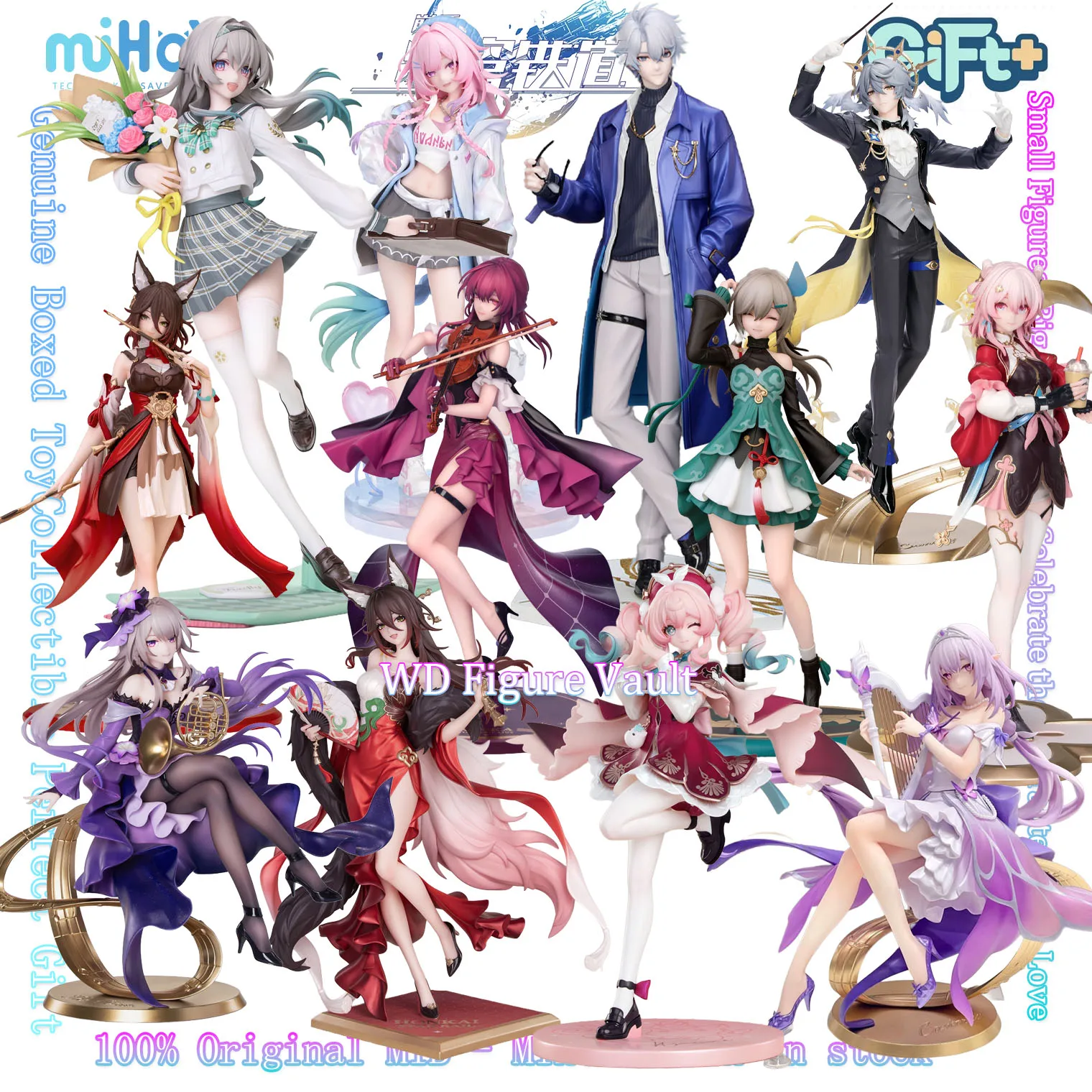 MiHoYo Honkai: Star Rail Firefly Kafka Tingyun Cyrene Hyacine Castorice March7th Phainon Sunday The Herta Figurka Prezent Myethos