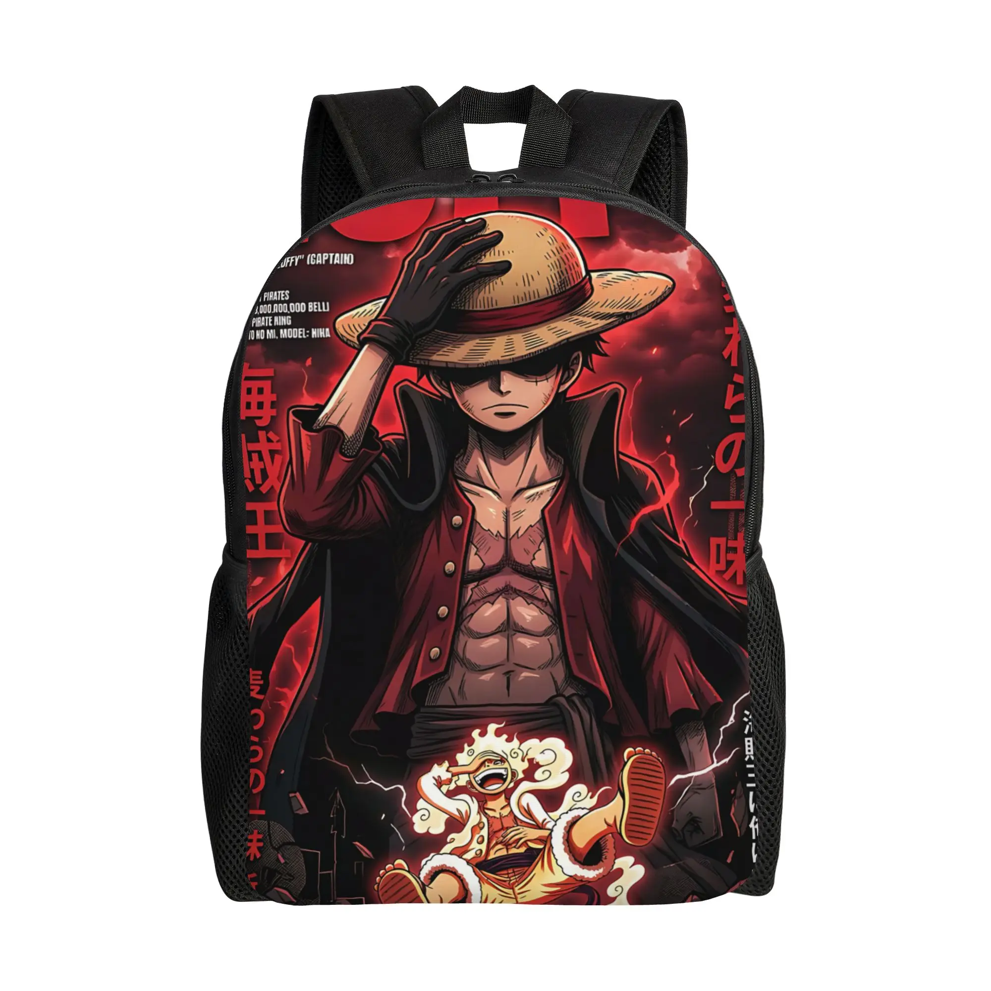 

1Piece StrawHat New School Year Laptop Bag ONE PIECE Office Staff Backpack