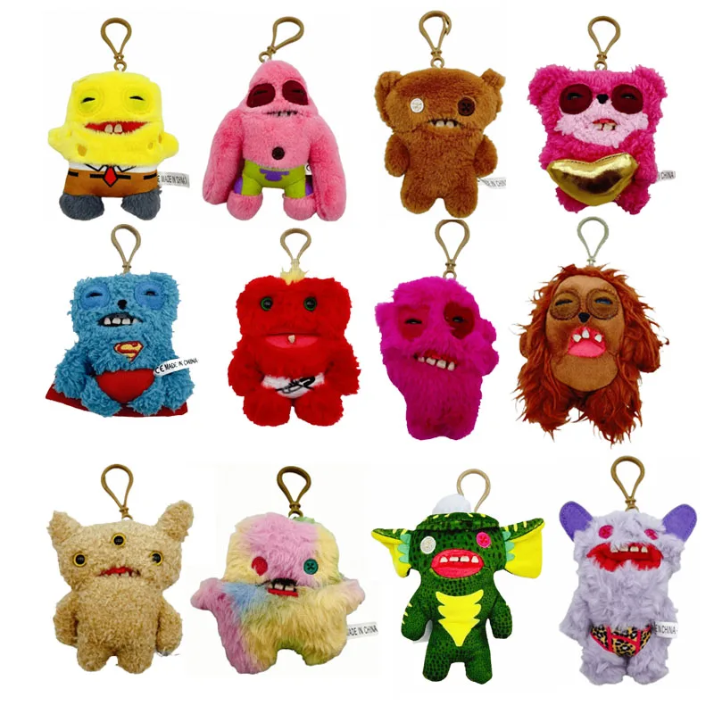 

Плюшевые игрушки-брелоки: милые кролики-монстры, мягкие куклы-подвески, подарки для детей, 12 см