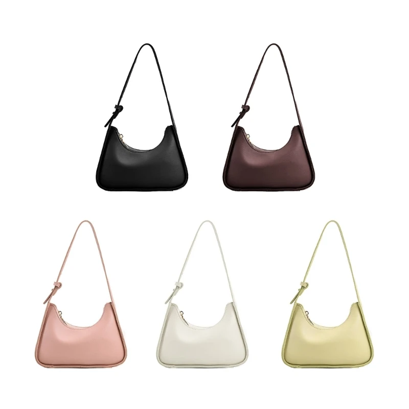 

Womens PU Shoulder Bags Fashion Summer Clutch Purse Handbag Solid Color Tote Bag