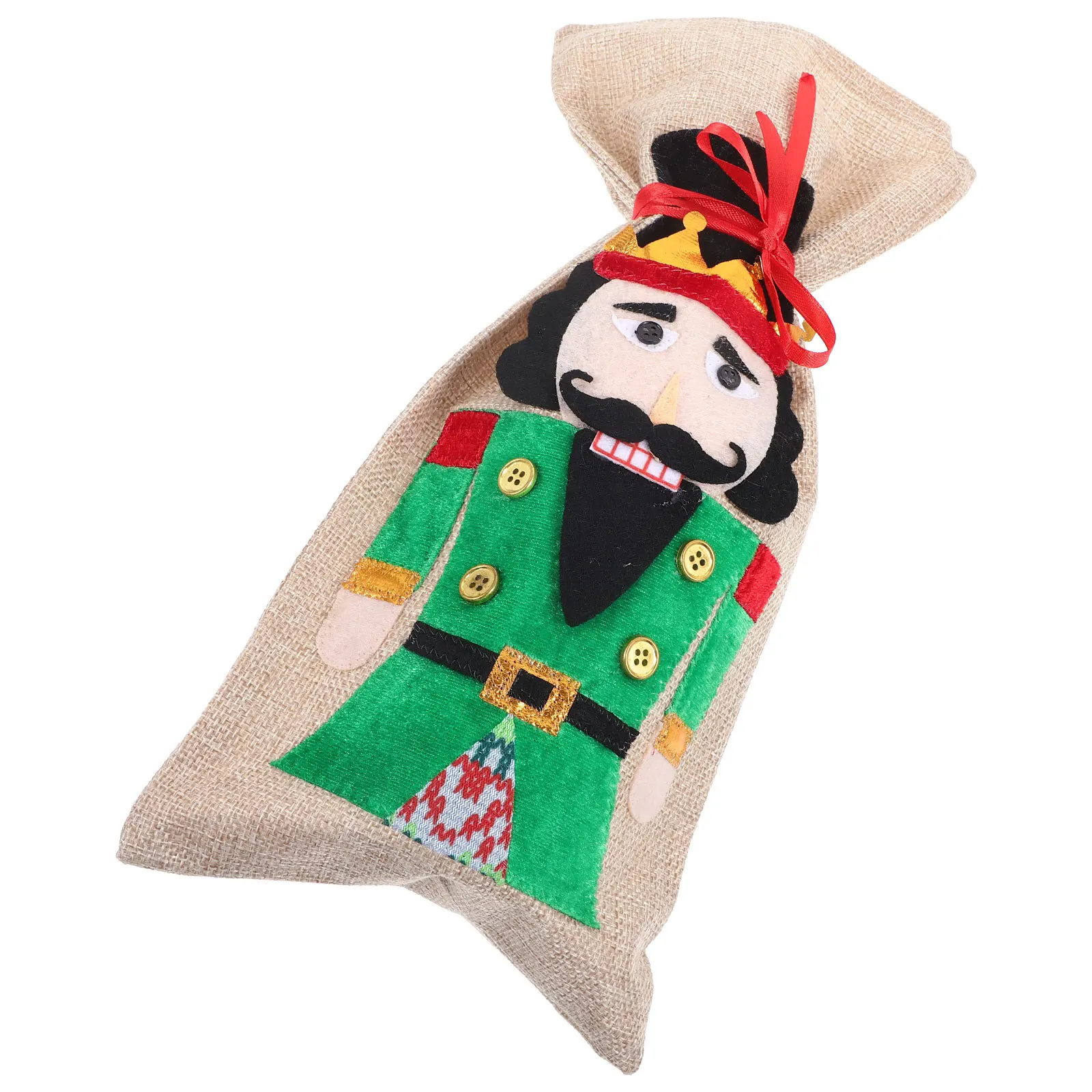 

Christmas Bottle Decoration Reusable Washable Wine Bag for Festive Atmosphere At Home Wine Bag Christmas Bottle Decoration