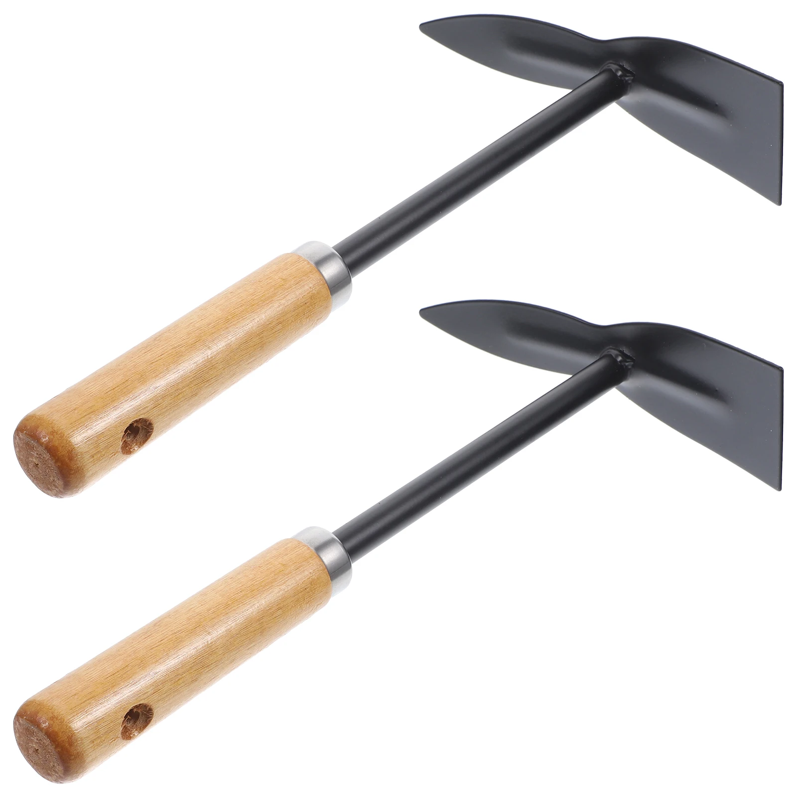 

2pcs Mini Gardening Tools Small Iron Shovels Wood Handle Rake Loosening Soil Digging Planting Weeding Transplanting Moving