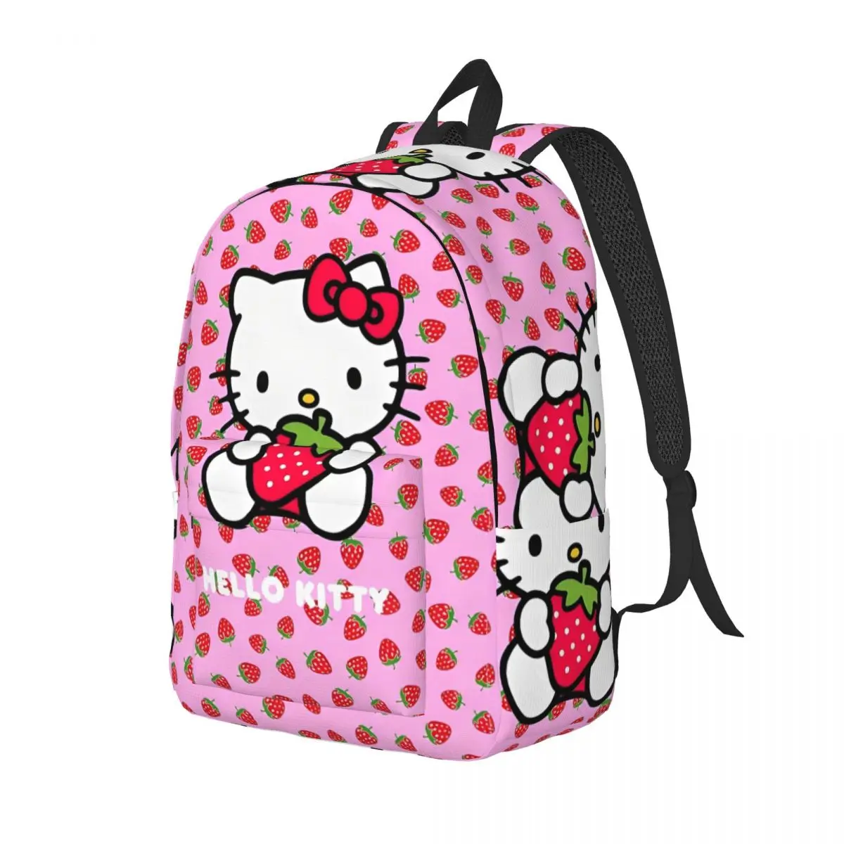 Hello Kitty Ransel Kartun Lucu Ransel Perjalanan Desain Anak Laki-laki Perempuan Tas Sekolah Menengah Tahan Lama Ransel Santai