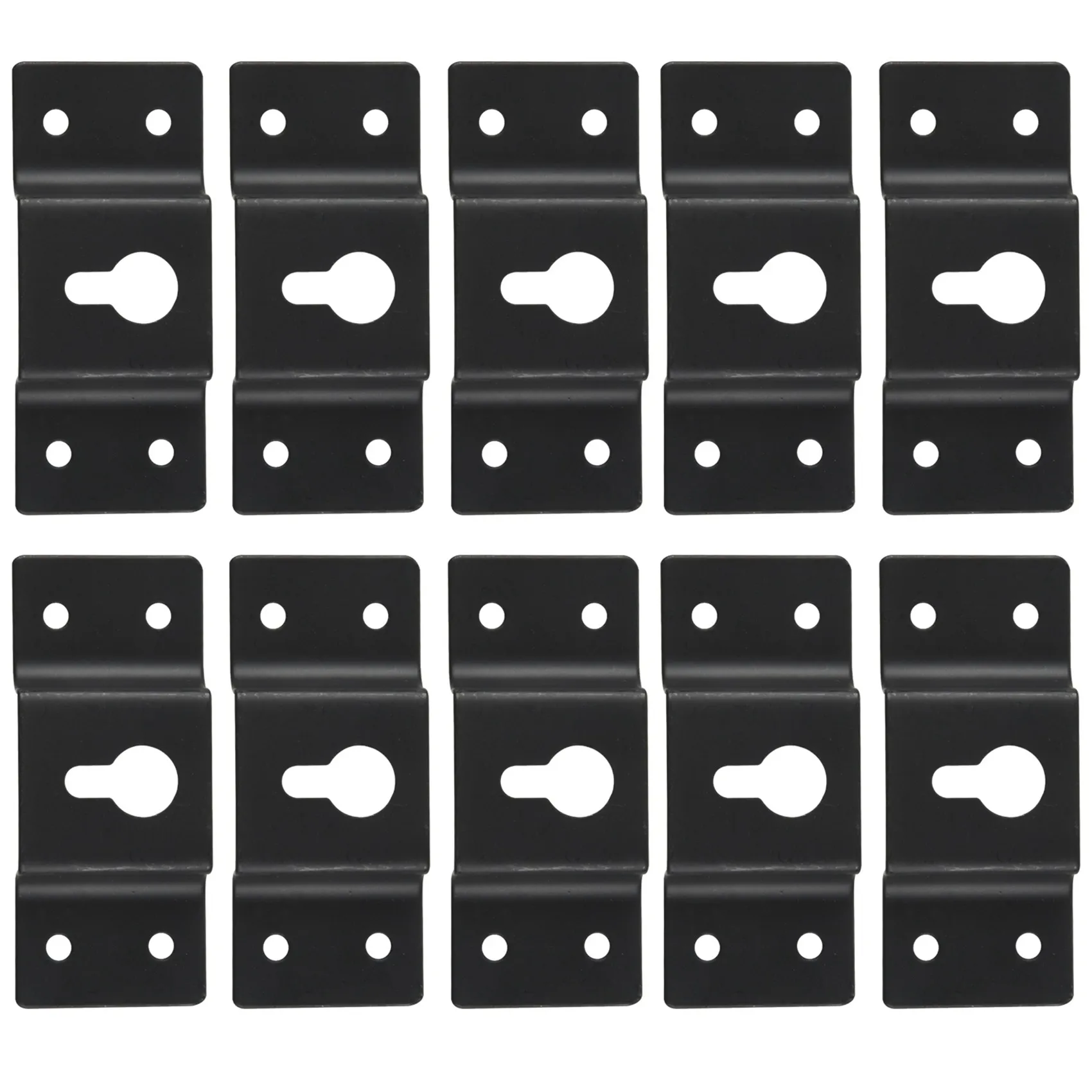 DIY เสียงกล่องเสียงลําโพง Wall Mount ตะขอเหล็กแขวนแผ่น 10 ชิ้น