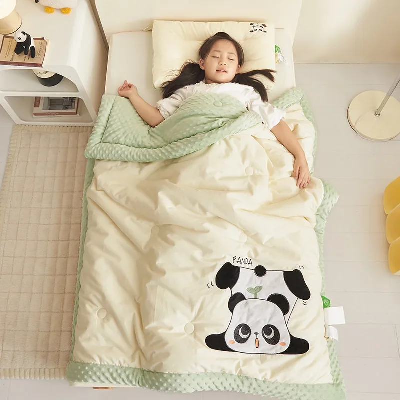 Class a Kindergarten Duvet Bean Velvet Autumn and Winter Soybean Synthetic Quilt Cotton Bean Quilt