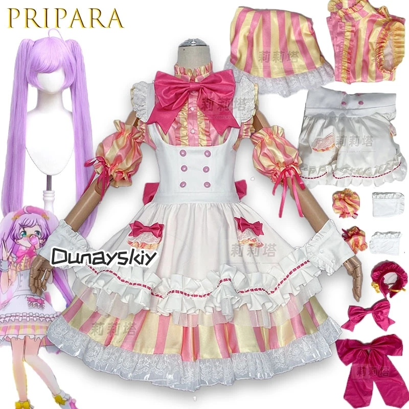 

Аниме Pripara Косплей Манака Лаала Костюм горничной Милое платье Лолиты Платье на день рождения Женское платье на Хэллоуин Карнавал Ролевая игра Одежда