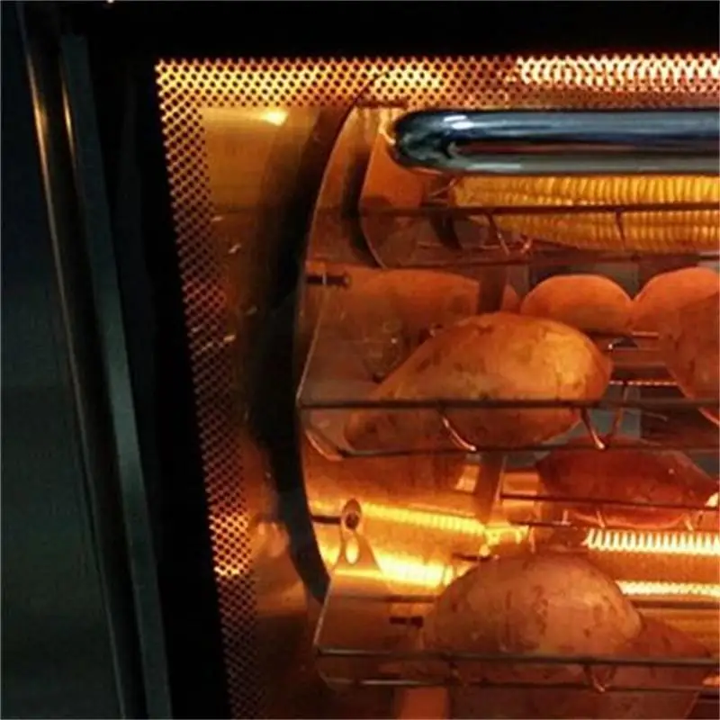 

Электрическая печь 220В 2500Вт для жарки курицы, электрическая печь для приготовления сладкого картофеля и кукурузы, настольная автоматическая ротационная машина для сладкого картофеля