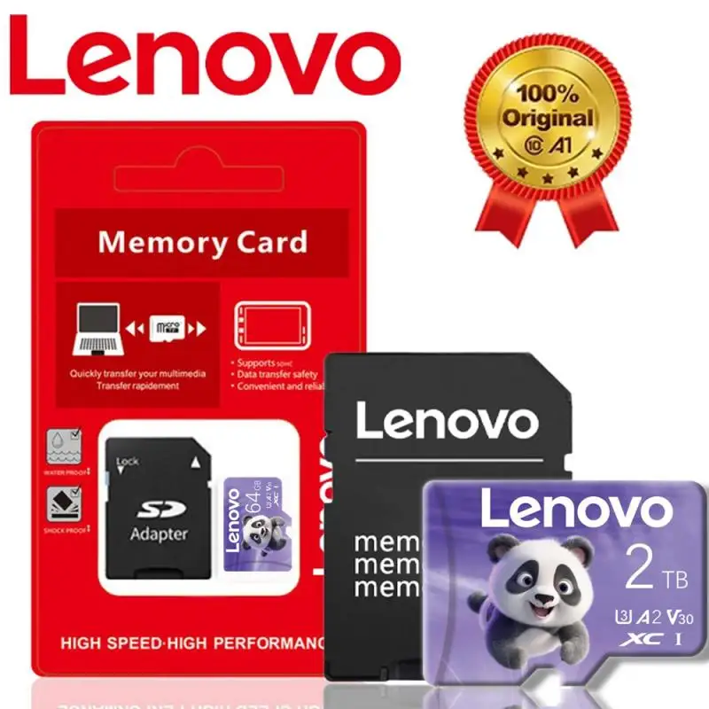 Original Lenovo Memory Card 128GB Flash Card SD Cards 512GB 1TB 2TB Large Capacity High Speed Mini TF Card For Nintendo Switch