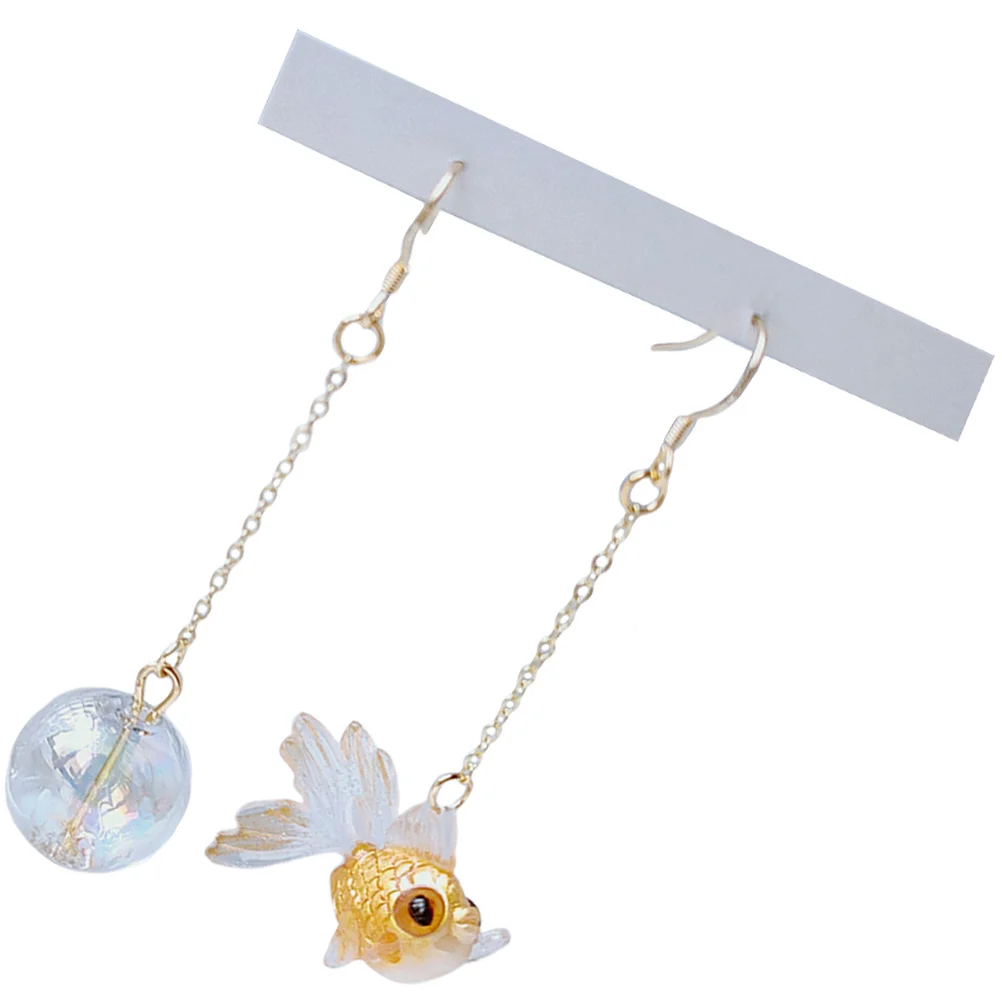 

1 Pair Goldfish Earrings For Women Asymmetrical Dangle Fish Jewelry Lightweight Fashion Statement Earrings 2023 Valentines Gift