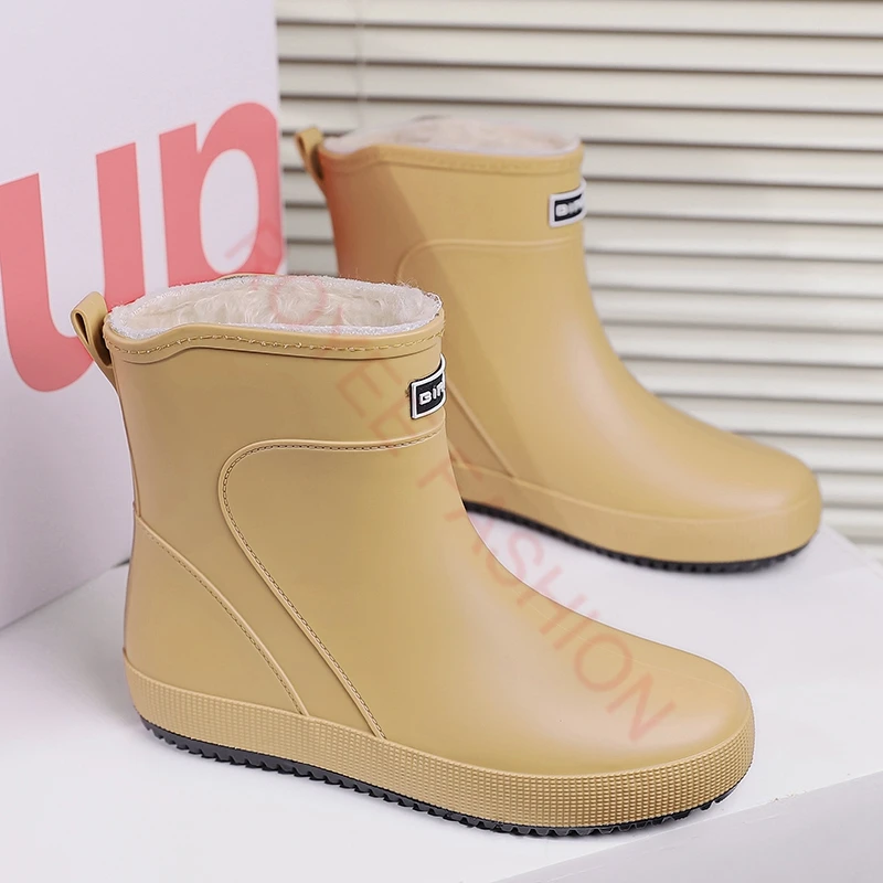 2024 New work shoes for Men Rain Boots Waterproof Shoes Flat Clogs Garden Shoes Kitchen Shoes kitchen chef boots zapatos size 49