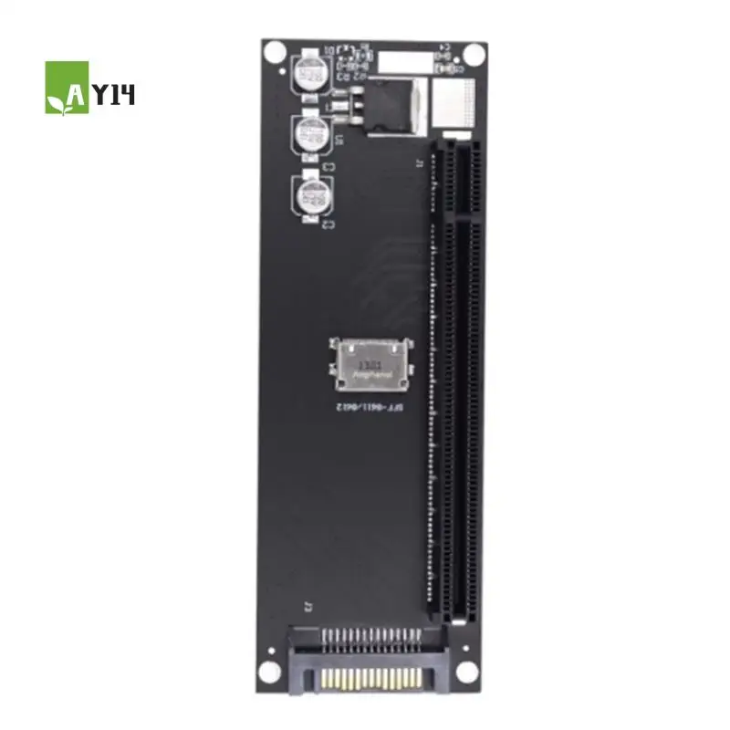 

AY14 -Pcie To SFF-8611 Adapter,Oculink SFF-8611 To Pcie PCI-Express 16X 4X Adapter With SATA Power Port For Mainboard Graphics