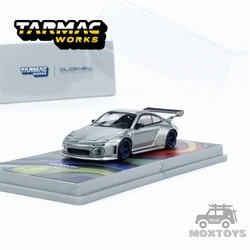 Tarmac Works 1:64 Old & New 997 Gray Metallic Diecast Model Car