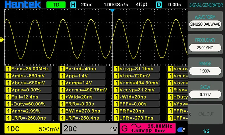 Digital Oscilloscope DSO2C10 C15 D10,2D10 2 Channels 150MHz Osciloscópio 25MHz Signal Generator Voltmeter Frequency Meter