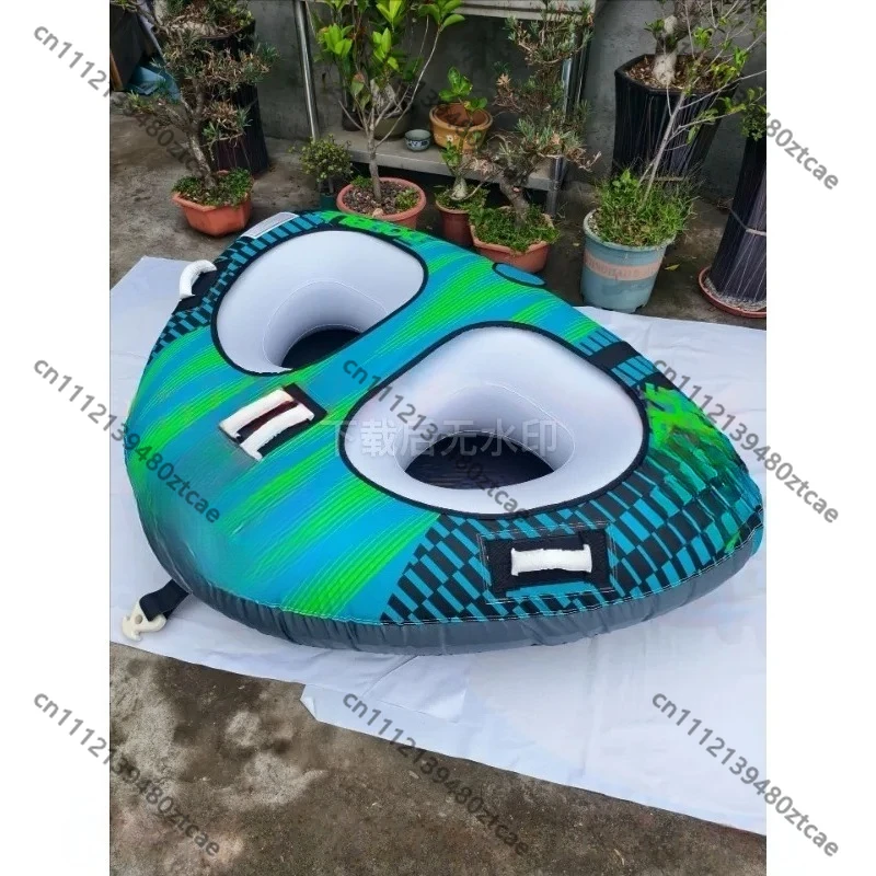 Thickened PVC Inflatable Drag Sofa, Wear Resistant Water Ski Ring Durable Floating Tube for Outdoor Water EntertainmentTowable
