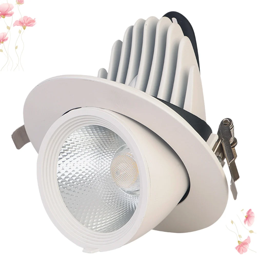 

LED 360 Degree Rotation Spotlight Ceiling Mountable Light 12W White for Store Office Home Lighting Decor Rotation Spotlight