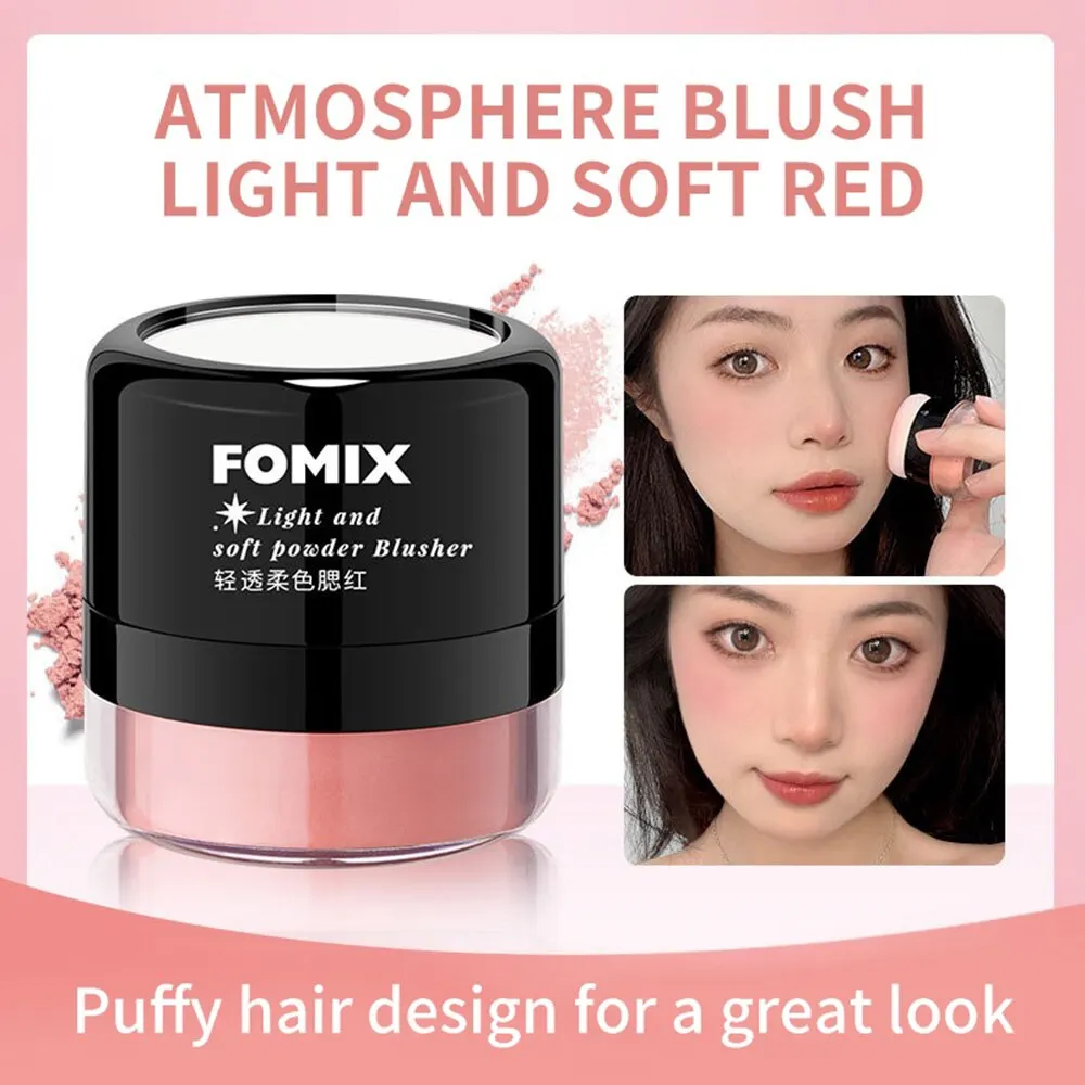 FOMIX Loose Powder Air Cushion Blush Long Last High Pigment Soft Misty Matte Face Blusher Natural Colors For Cheek