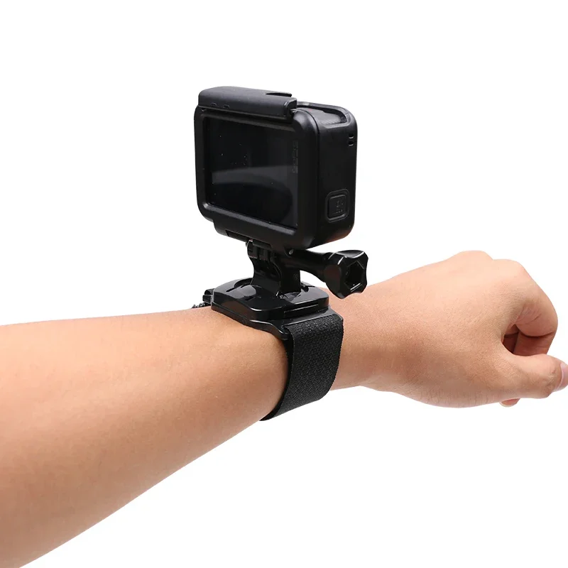 360 Degree Rotation Camera Wrist Strap Mount for GoPro Hero 11 10 9 8 7 6 5 4 Yi Sjcam Sj4000 Eken H9r Action Camera Accessories