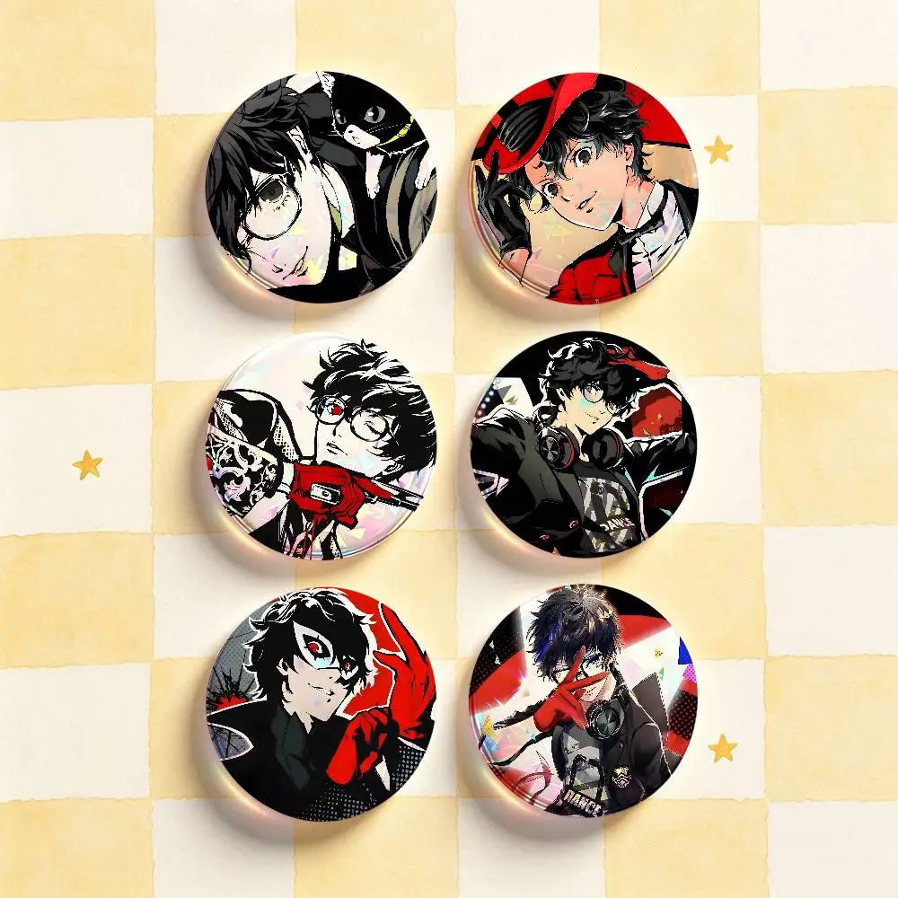 Joker Ren A-Amamiya Badges 25 32 44 58 75 mm Round Customizable Wholesale Fan goods Self-made fan freebies