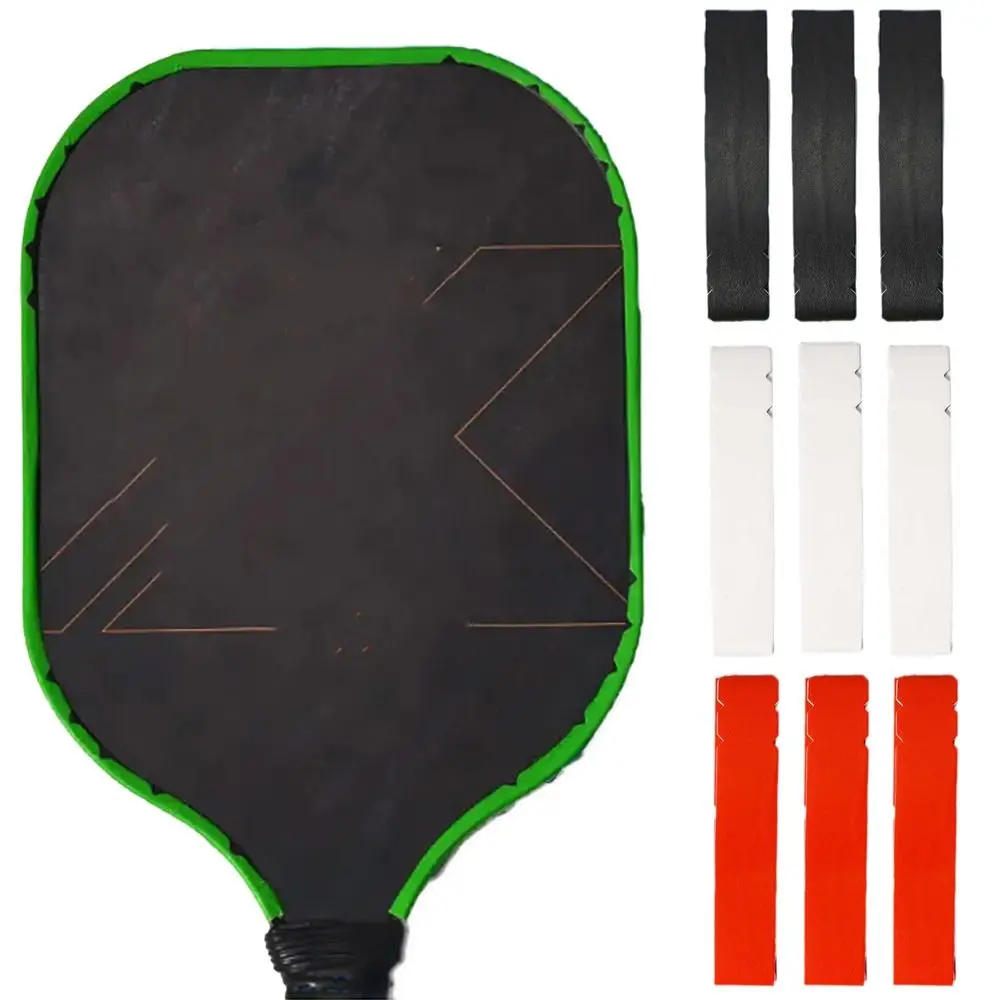 3PCS Multicolor Pickleball Racket Edge Sticker Three Sizes DIY Frame Protective Tape Anti-collision Reduce Impact and Friction