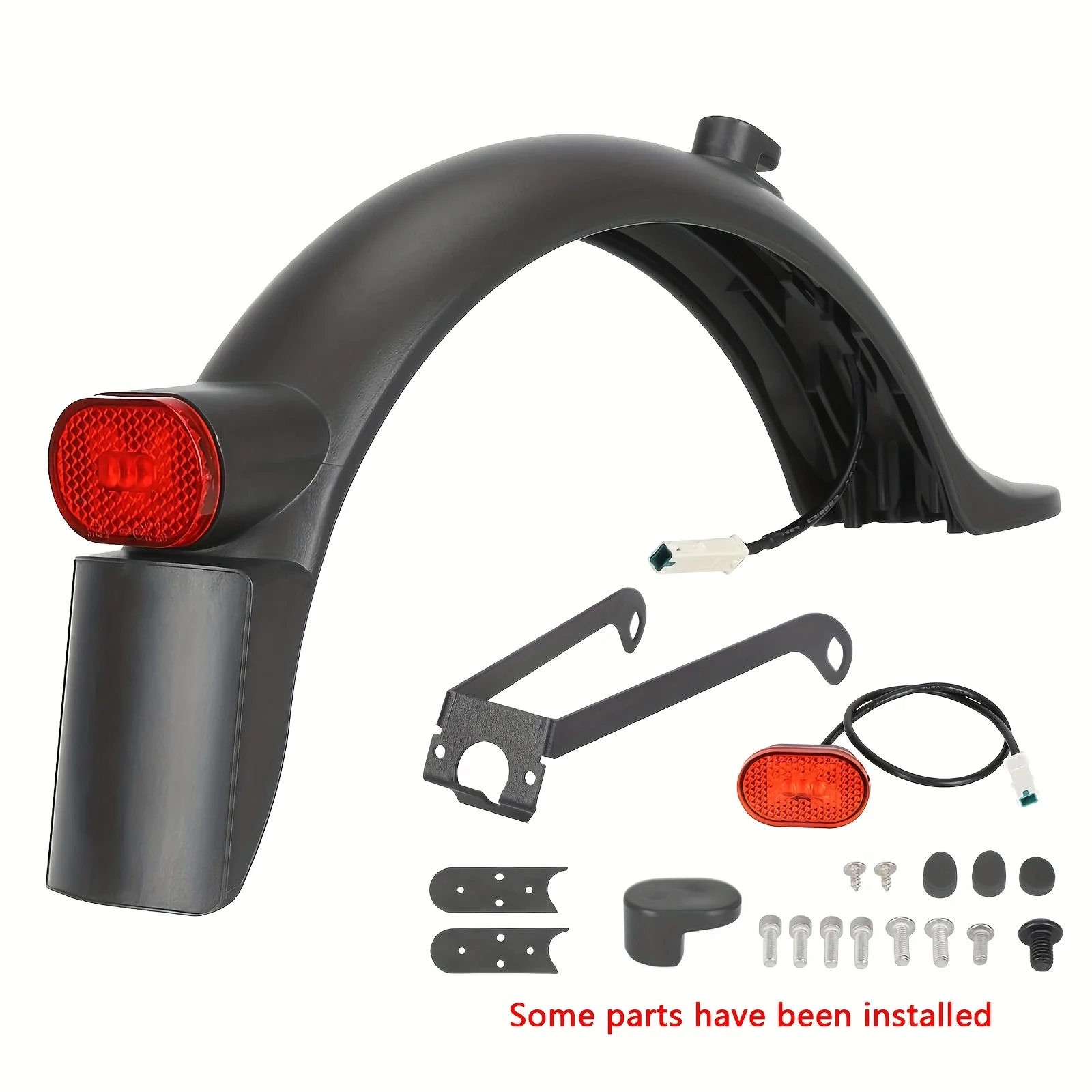 

1 set of mudguard set, suitable for rear mudguard of Xiaomi Pro 2/M365/Pro/1S/Essential/Mi 3 electric scooter