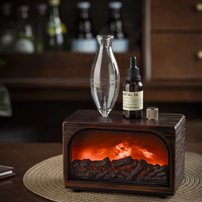 Difusor de Aroma para Chimenea, Máquina de Fragancia Vintage, Difusor en Caja de Regalo, Quemador de Incienso de Alta Gama para Año Nuevo, Quemador de Aceite de Dragón