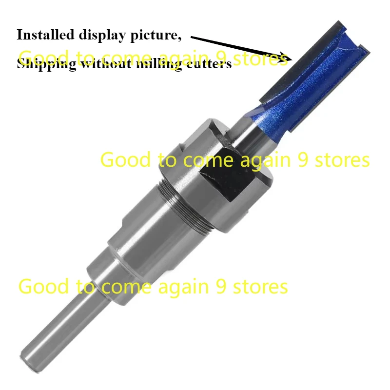 New 1PC 1/4" 6.35MM 6MM 8MM 12MM 1/2" 12.7MM Router Bit Extension Rod Collet Engraving Machine Extension Milling Cutter for Wood