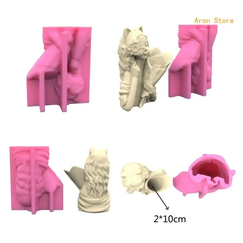 Vase Silicone Mold for Resin Pen Holder Molds Epoxy Resin Casting Mold Storage H3CF