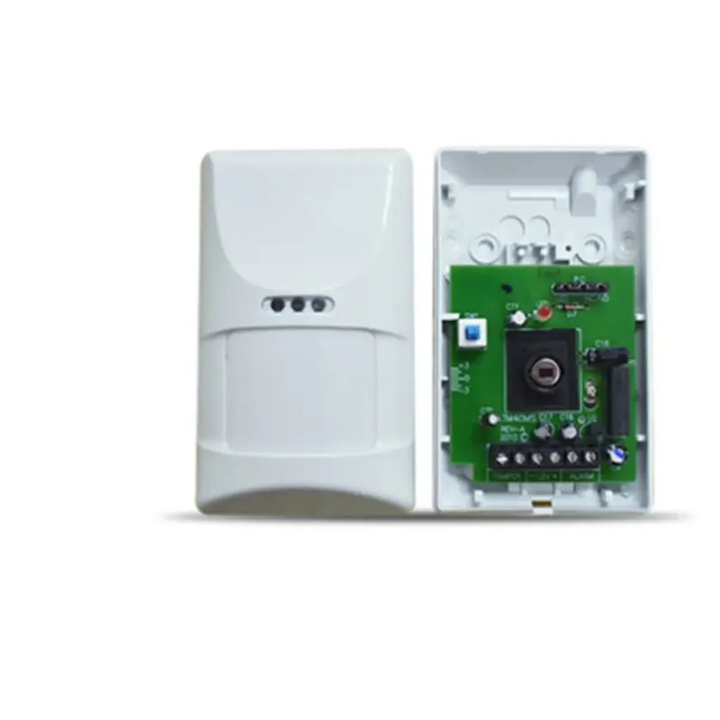 เซ็นเซอร์ตรวจจับความเคลื่อนไหวอินฟราเรดแบบมีสาย SQPP 12V พร้อม 100 °   สวิตช์ตรวจจับมุมมอง ป้องกันการงัดแงะ สำหรับสัตว์เลี้ยง สวิตช์จัมเปอร์ ระยะ 12 เมตร