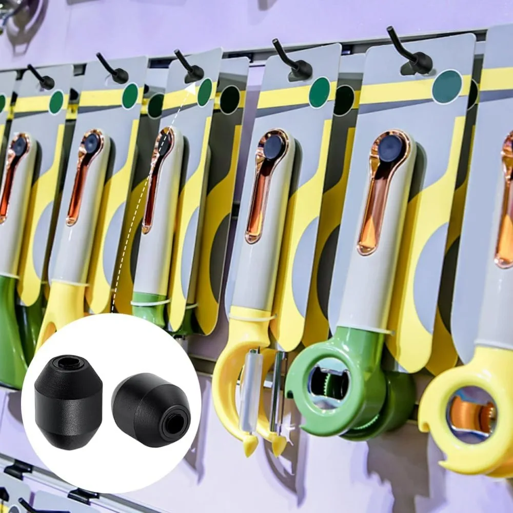 100 قطعة الوتد هوك السدادات رف شاشة سدادة 4 مللي متر ثقب التحكم في المخزون مقاطع المنتج السدادات عرض السنانير #5