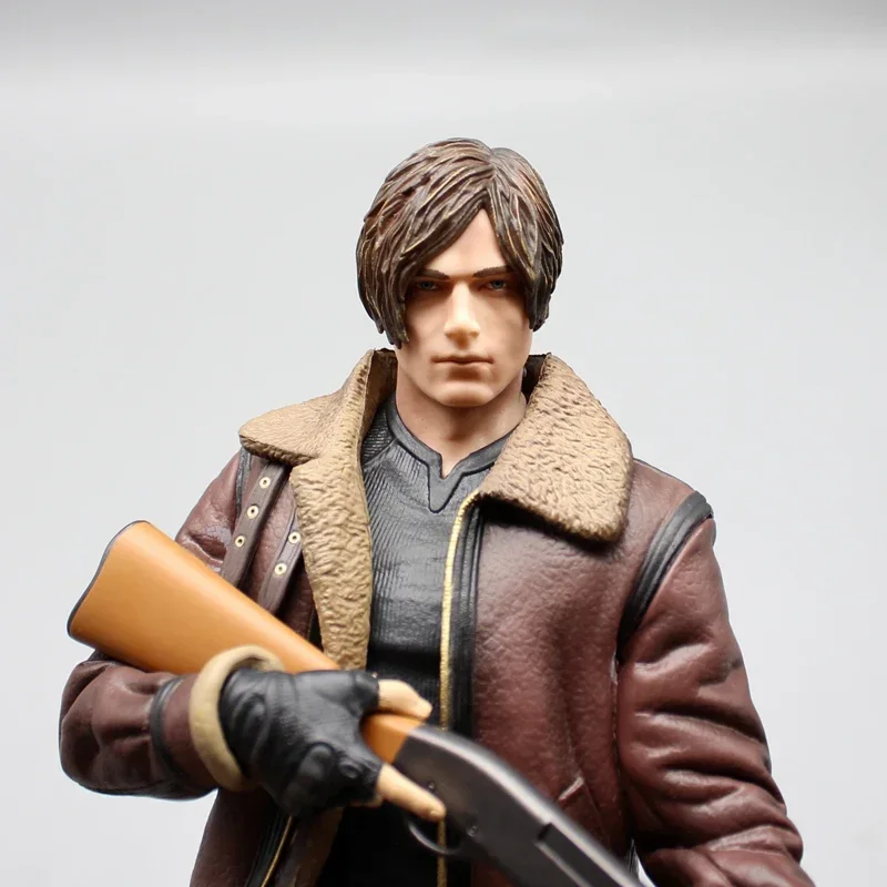 33cm Anime Resident Evil Action Figure Model Game Leon Character Statue Leon Kennedy Figura Toys PVC Collection Birthday Gifts