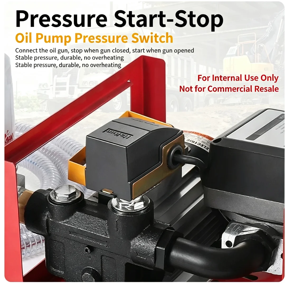 Electric Diesel Fuel Dispenser Assembly 12V/24V/220V Vehicle Use High Flow Oil Extraction Pump Metering Control Start‑Stop Funct