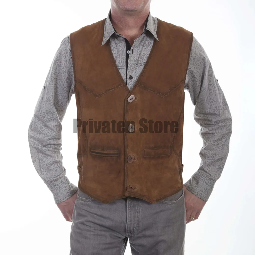 Men's Suede Vest Classic Man Vest Waistcoats for Men Mens Gilet Suit Male Gilete Casual Men's Vests Waistcoat Sleeveless Formal