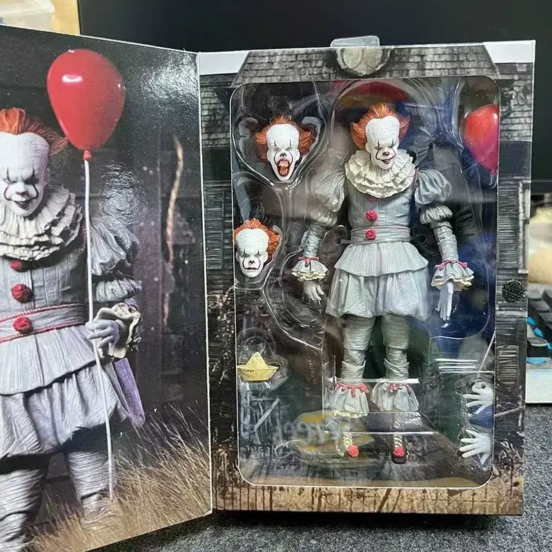 20 سنتيمتر NECA ستيفن كينغ It Pennywise جوكر مهرج عيد الهالوين فيلم الرعب دمية بولي كلوريد الفينيل عمل الشكل تحصيل نموذج الاطفال هدية