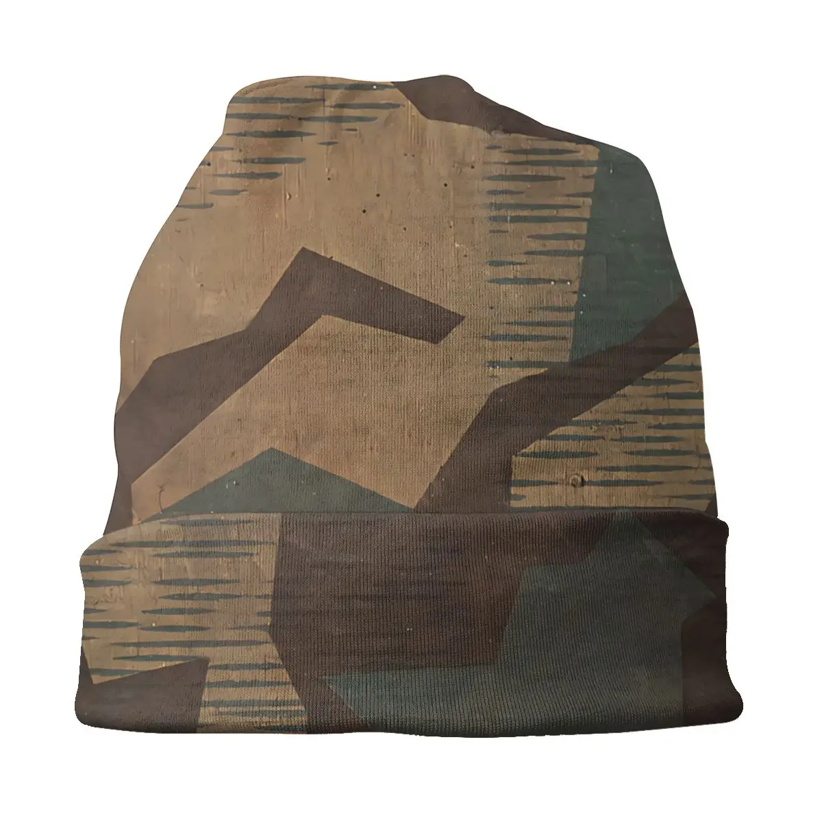 Splintertarn German Ww2 Camouflage Unisex Bonnet Thin Outdoor Skullies Beanies For Men Women