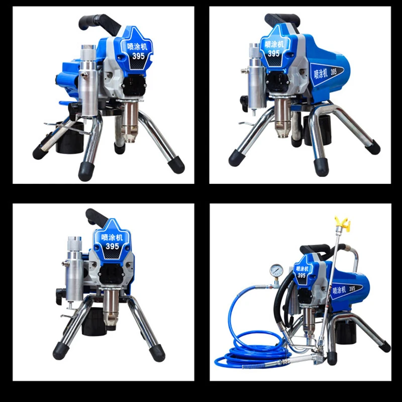 Imagem -05 - Máquina de Pulverização Mal Ventilada Mecânica o 395 450 220v 1500w 2200w Ferramentas de Pulverização de Pintura de Revestimento de Tinta de Látex de Alta Pressã