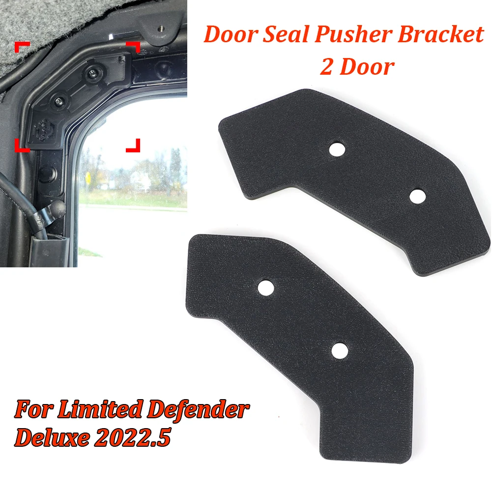 

2 Doors Door Seal Pusher For 2022.5 Limited Defender Deluxe Hard Door Gap Repair Black