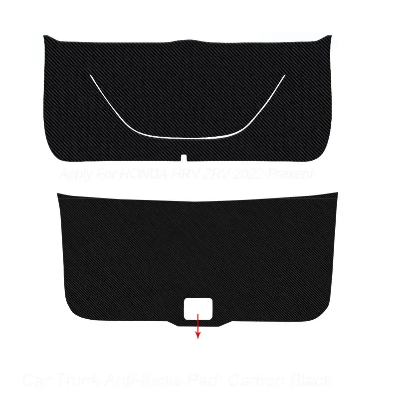 

For Honda HRV Vezel RV3 RU ZRV 2015-2025 Car PU Leather Mat Anti-kick Cushion Trunk Weather Dustproof Tailgate Sticker Accessory