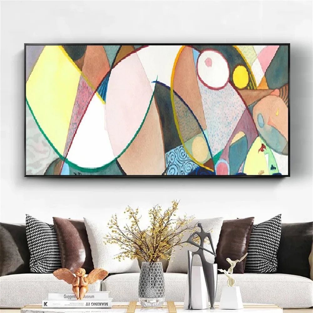 

Nordic hand-painted Picture Abstract Wall Art Pictures For Living Room Modern Home Decor Famous Artworks By Picasso oil painting