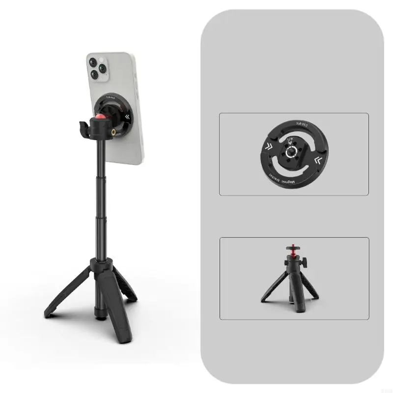 

Adjustable Connection Phone Holder Length Up To 27cm For Steady Portrait Landscape And Group Photos Metal Frame 83CF