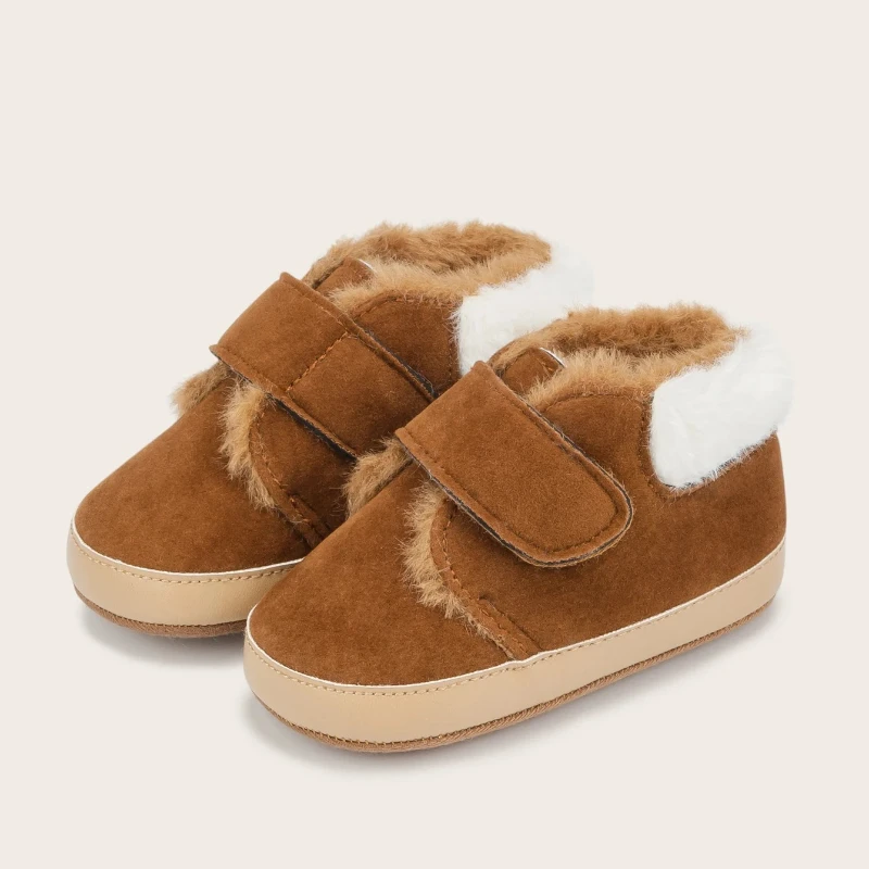 2025 الشتاء مبطن سميكة عالية الجودة الدافئة حذاء طفل صغير حذاء طفل عدم الانزلاق لينة أسفل حذاء كاجوال أحذية الطفل Sobriety #5