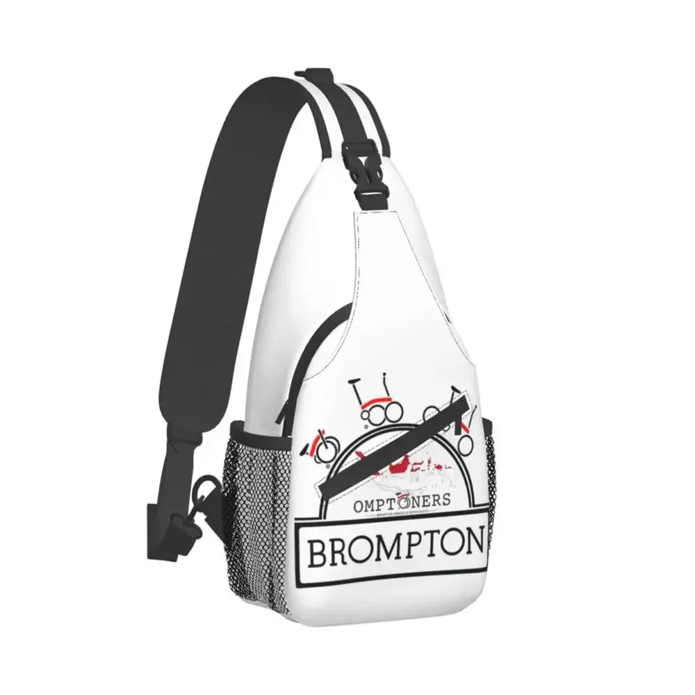 

Bromptons Bike Sling Chest Bag Custom Crossbody Shoulder Backpack for Men Cycling Camping Daypack