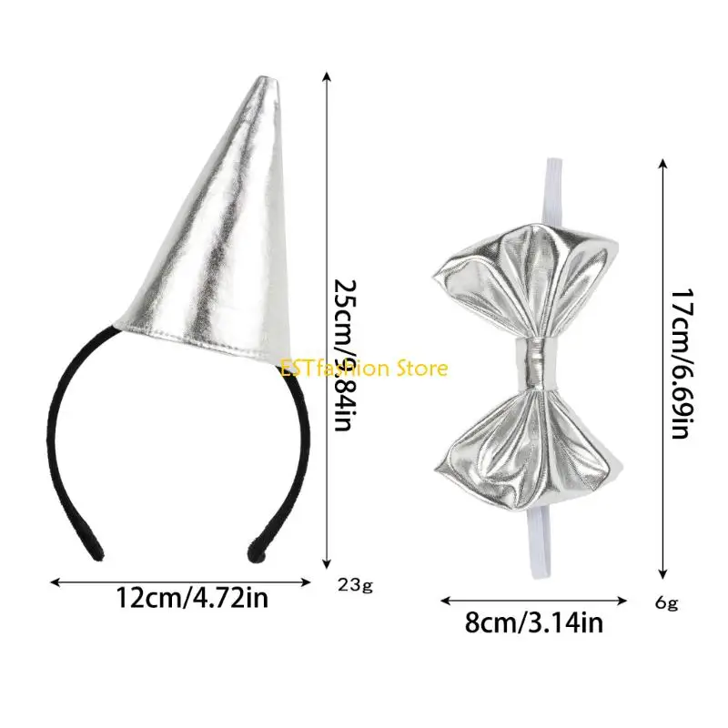 Y5GC Tin Man Hat con band elastico Bowtie Roleplay COSTUME ACCESSORI PER EVENZA EVELLA CHEZIONE AGGIUNTI