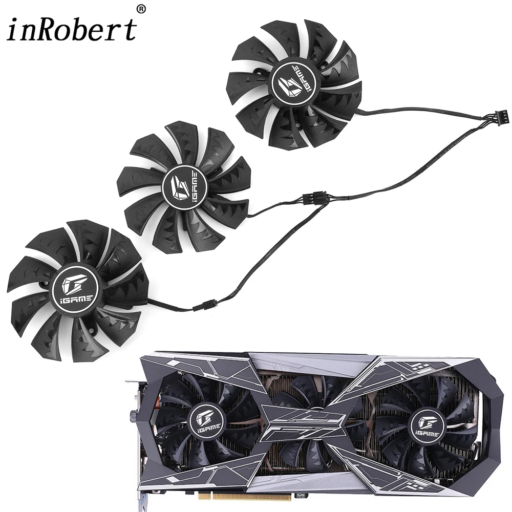 

New 85MM PLA09215B12H Cooler Fan Replacement For COLORFUL iGame GeForce GTX 1080 Ti 2060S 2070 2070S 2080 2080S Ti Graphics Card