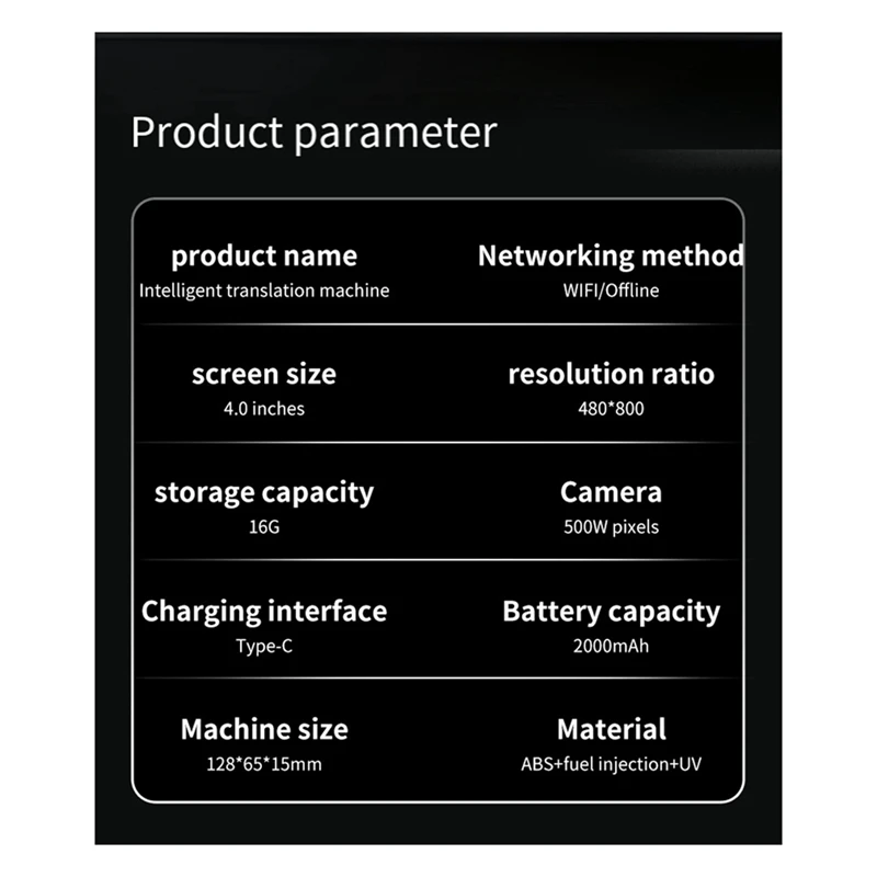 D21 جهاز مترجم الصور الصوتية الذكي AI عبر الإنترنت دون اتصال في الوقت الحقيقي 142 لغة معدات الترجمة-A22U #5