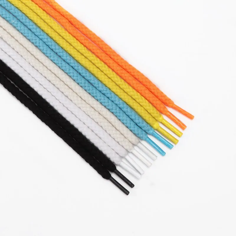 1Pair Linen Cotton Shoe Laces 7mm Bold Round Shoelaces Sneakers Laces Shoes Boot Shoelace 100/120/140/160/180CM Shoestrings