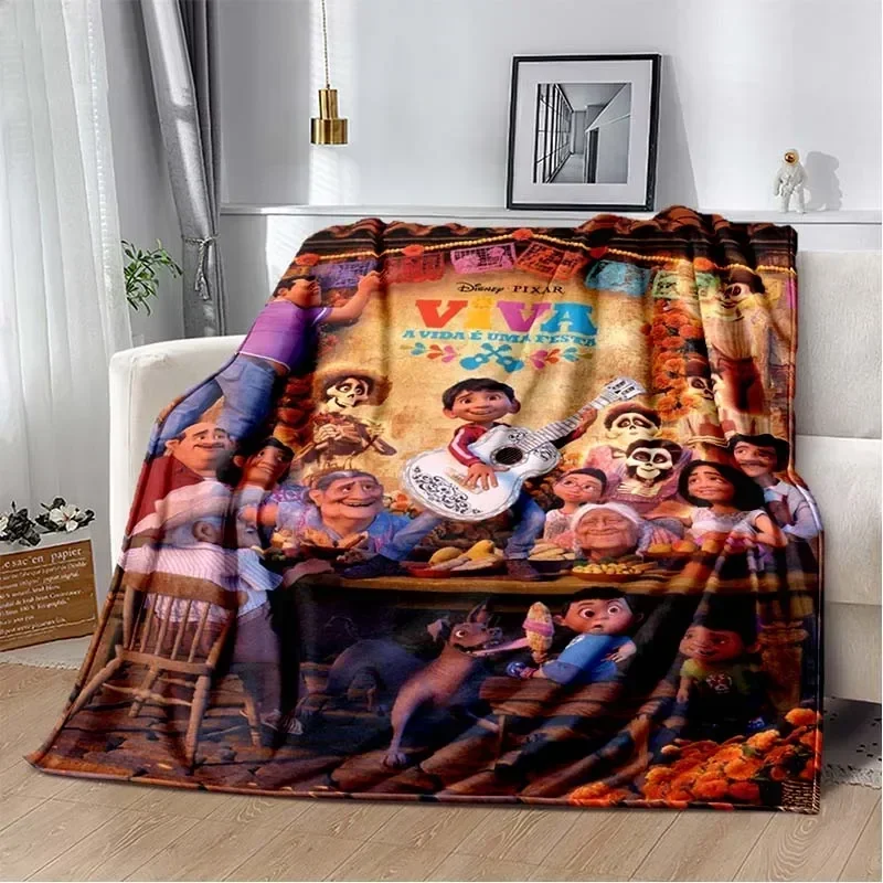 Very Soft Disney  Coco Miguel Blanket Warmth Plush Throw Blanket Bedspread Sofa Suitable For Living Room Bedroom Warm Blanket