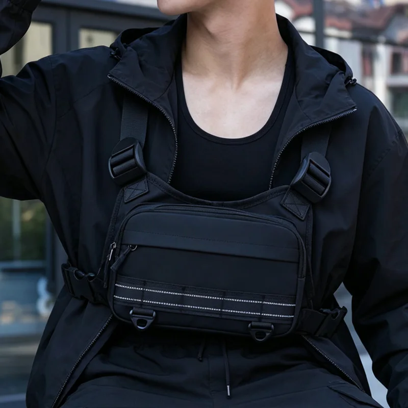 Men's Chest Bag Tactical Bags Unisex Climbing Camping Backpacks Outdoor Fishing Vest Bag Hiking Fitness Training Waist Pack